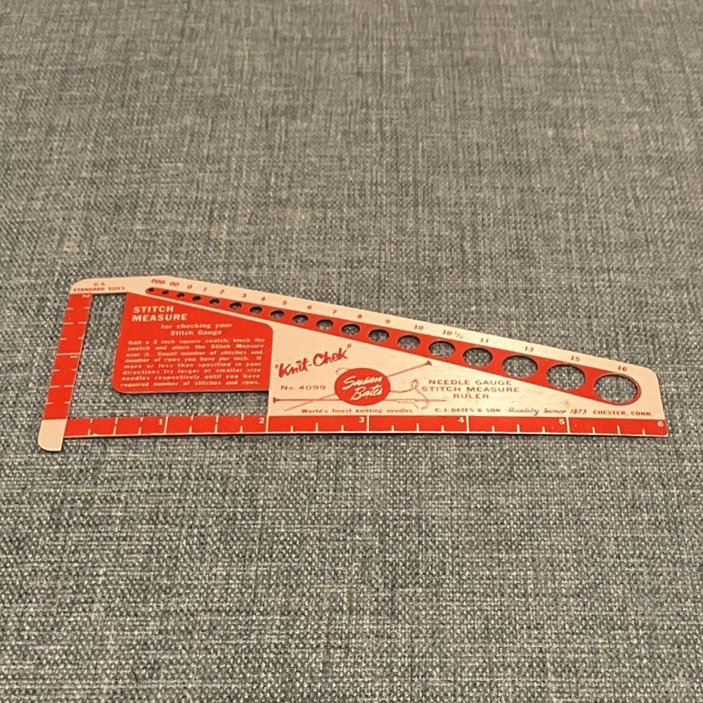 Vintage Susan Bates Knit-Check Tool